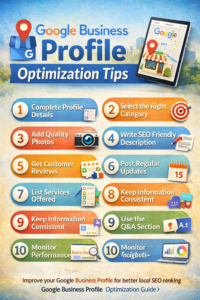 google business profile tips to improve local seo ranking and google maps visibility